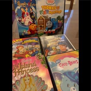 DVD’s Used: Happily Never After, Thomas and the Toy Workshop etc